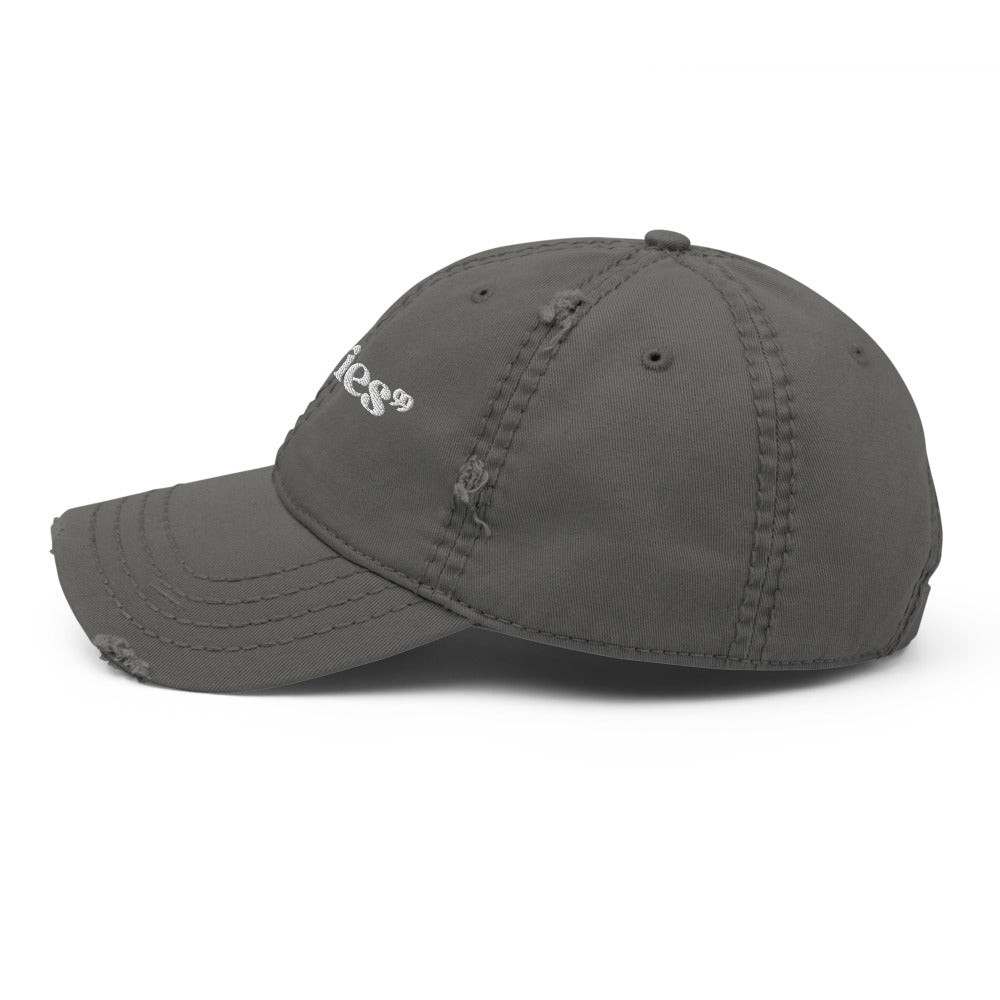 Vintage ripped logo cap