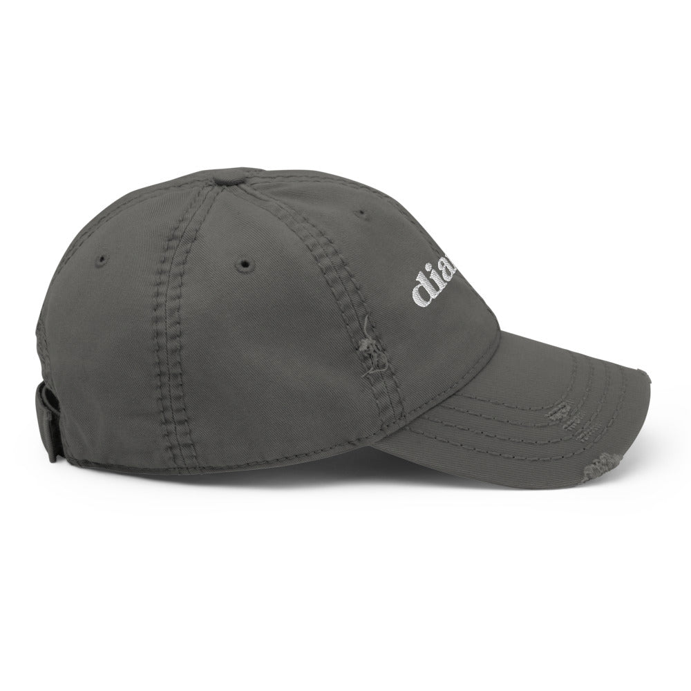 Vintage ripped logo cap
